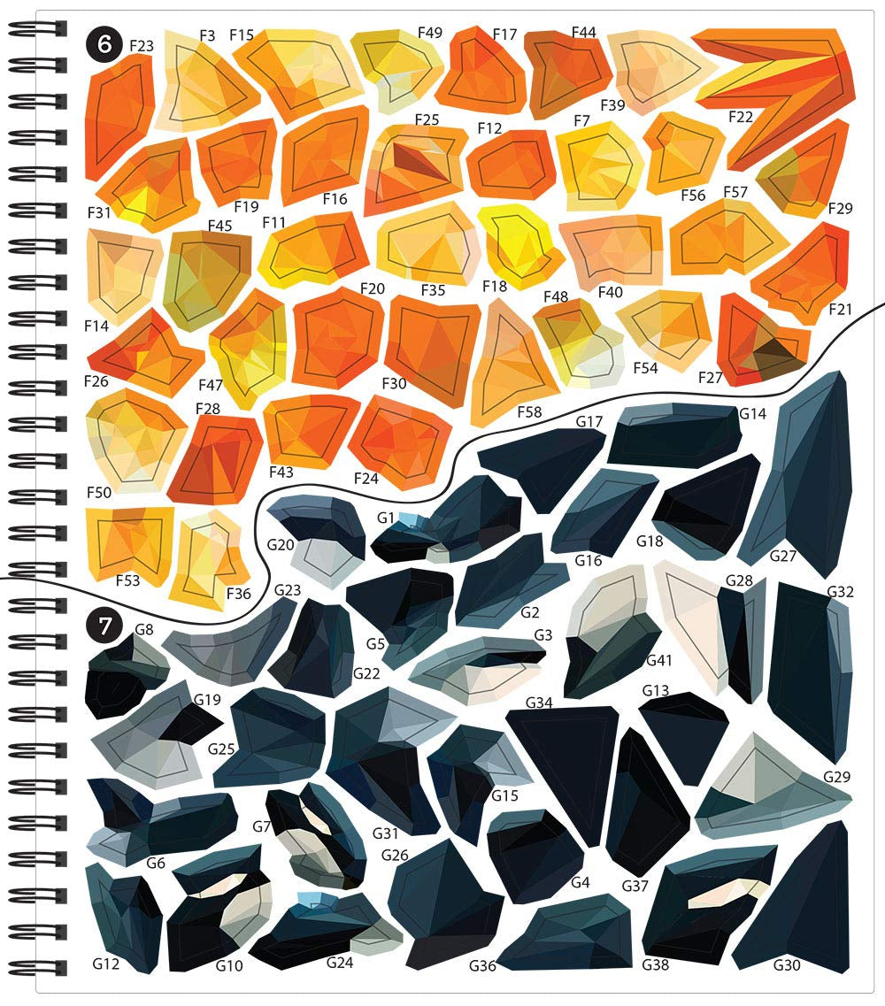 Brain Games - Sticker by Number: Ocean Treasures (13 Images to Sticker)