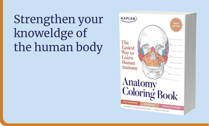 Anatomy Study Bundle: Flashcards + Coloring Book | Kaplan Anatomy Combo