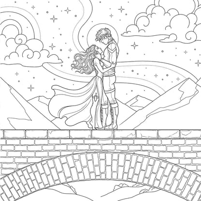 Fourth Wing Official Coloring & Sticker Book – 78 Pages + 10 Stickers, Empyrean Romantasy Paperback