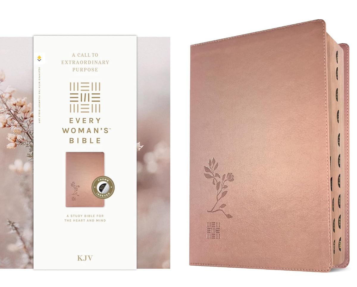KJV Every Woman'S Bible, Filament Enabled (Leatherlike, Rose Gold, Indexed, Red Letter)