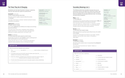 The Vocabulary Builder Workbook: Simple Lessons and Activities to Teach Yourself over 1,400 Must-Know Words