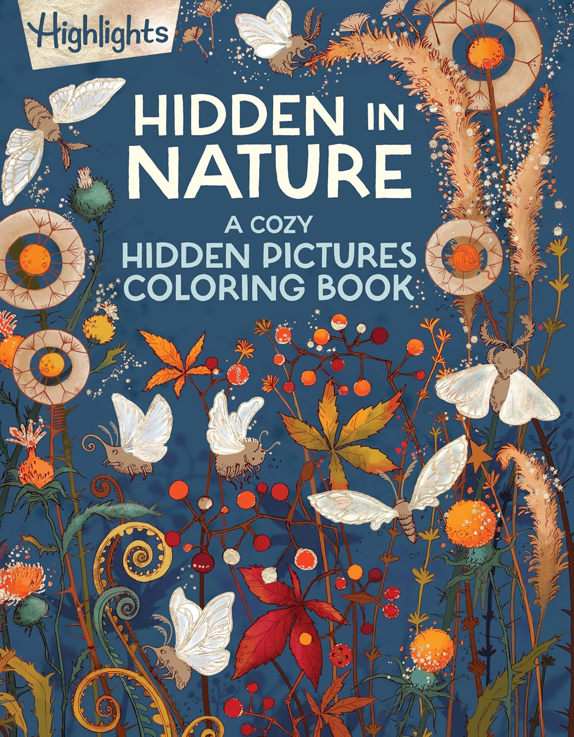 Hidden in Nature: a Cozy Hidden Pictures Coloring Book for Adults with Relaxing Nature Scenes, Intricate Hidden Pictures Puzzles and Stress-Relief Coloring Fun