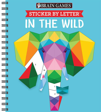 Brain Games - Sticker by Letter: in the Wild (Sticker Puzzles - Kids Activity Book)