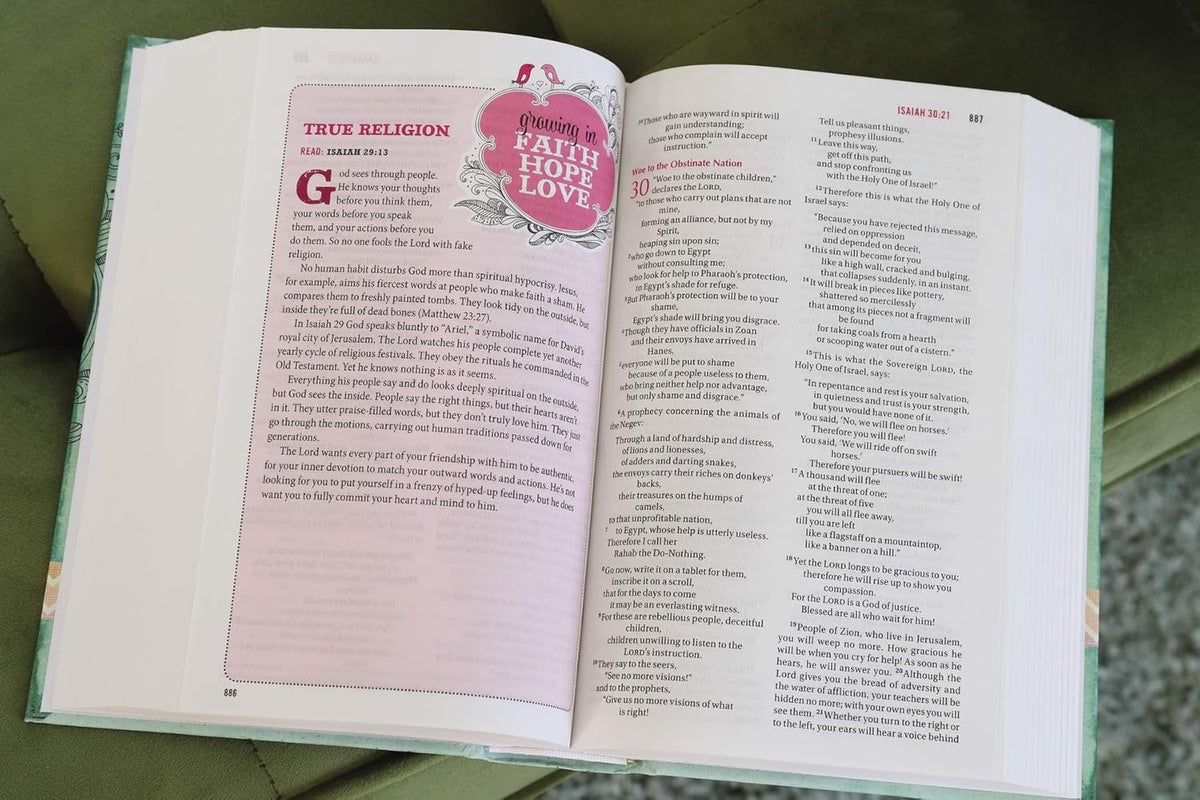 NIV, Bible for Teen Girls, Hardcover: Growing in Faith, Hope, and Love – the Perfect Christian Faith Gift for Your Teenage Girl, Age 13-18