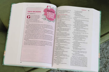 NIV, Bible for Teen Girls, Hardcover: Growing in Faith, Hope, and Love – the Perfect Christian Faith Gift for Your Teenage Girl, Age 13-18