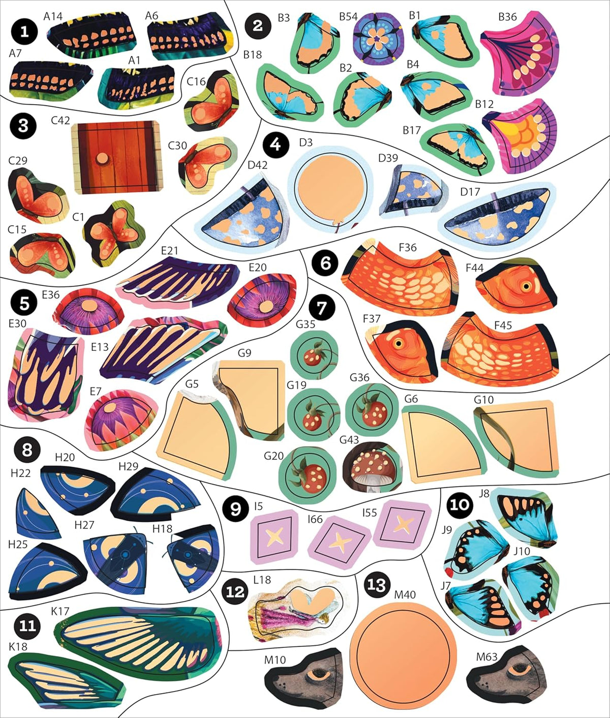 Brain Games - Sticker by Number: Whimsical Wonders (24 Images to Sticker): Includes 2 Foil Sticker Sheets to Complete Each Image!