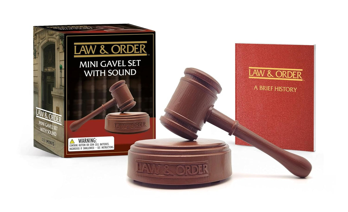 Law & Order Mini Gavel Set with Sound | Officially Licensed Desk Toy