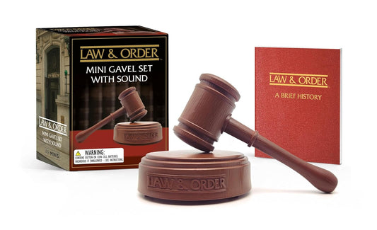 Law & Order Mini Gavel Set with Sound | Officially Licensed Desk Toy