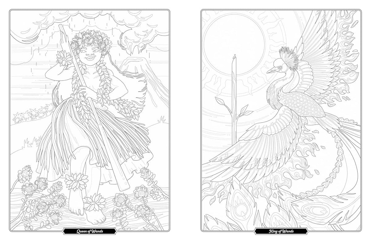 Tarot of the Divine Coloring Book: Inspired by Deities, Folklore, and Fairy Tales from around the World