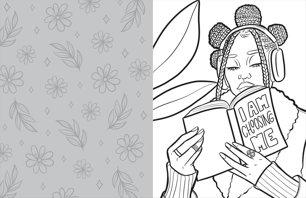 Coloring with Coco: Rest and Reflect: Relaxing Bold and Easy Coloring Book for Adults and Teens