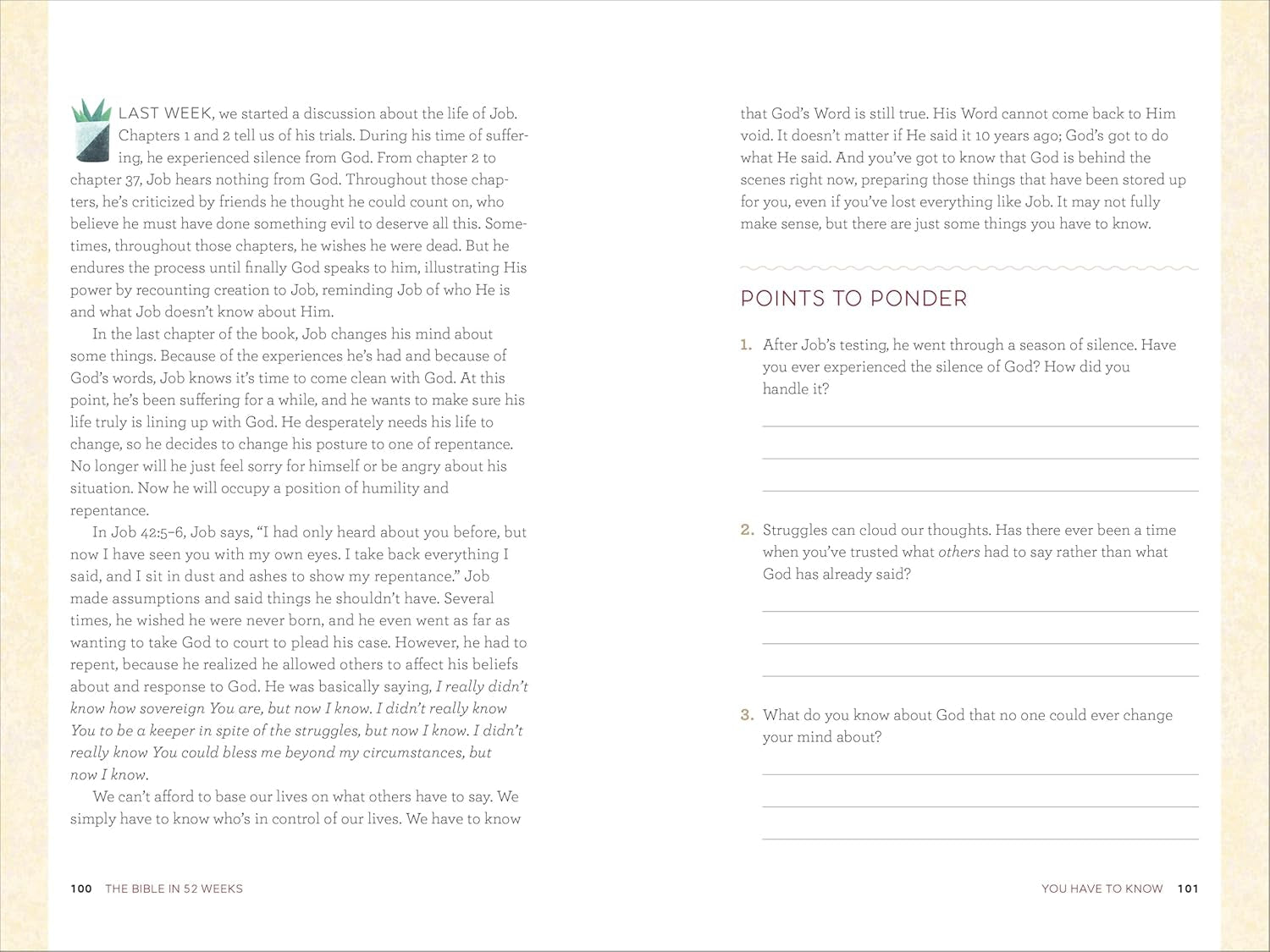 The Bible in 52 Weeks (Deluxe Edition): a Yearlong Bible Study for Women