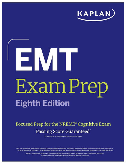EMT Exam Prep, Eighth Edition — NREMT cognitive exam prep with a full-length practice test, Kaplan Test Prep