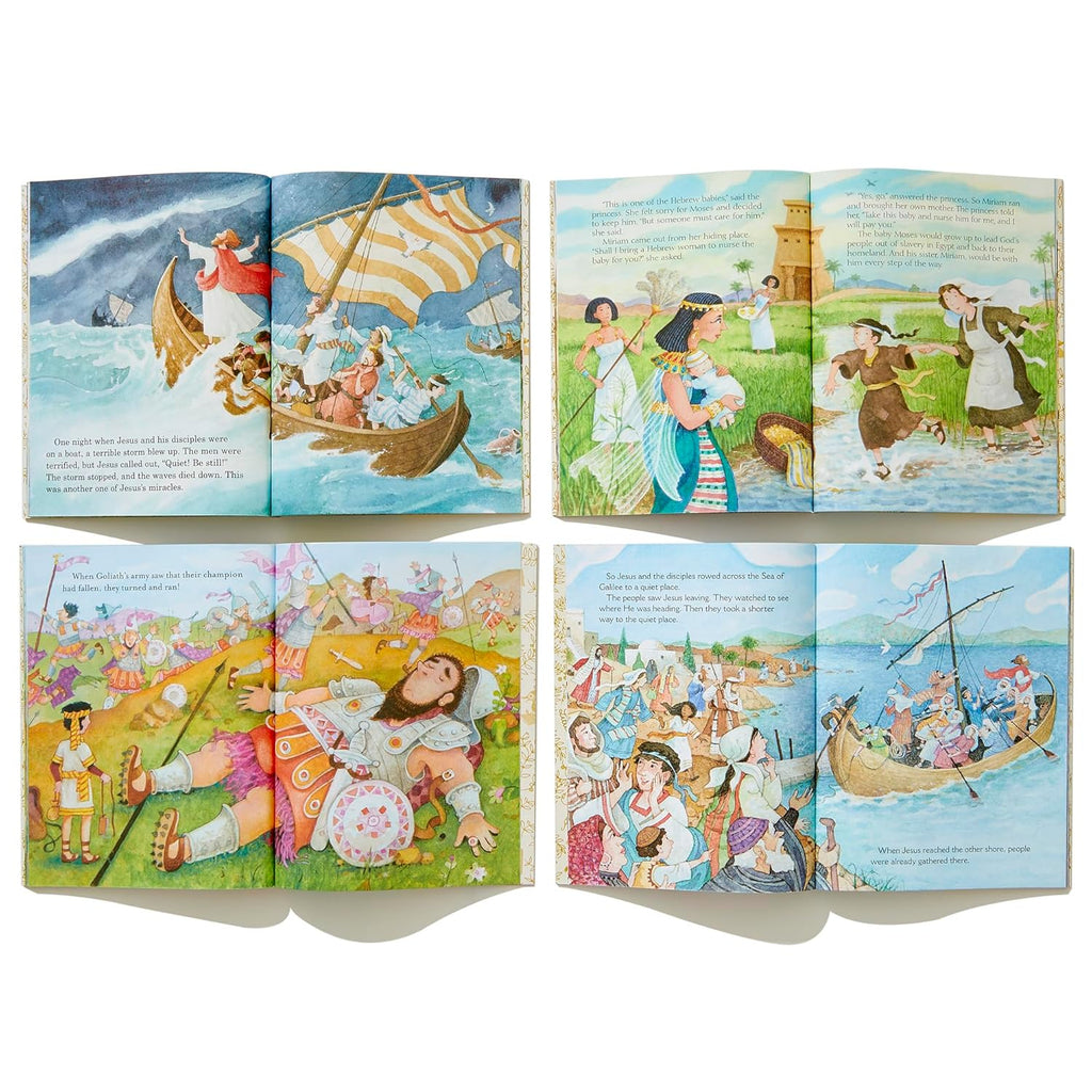 Little Golden Books Bible Stories Boxed Set: the Story of Jesus; Bible Stories of Boys and Girls; the Story of Easter; David and Goliath; Miracles of Jesus