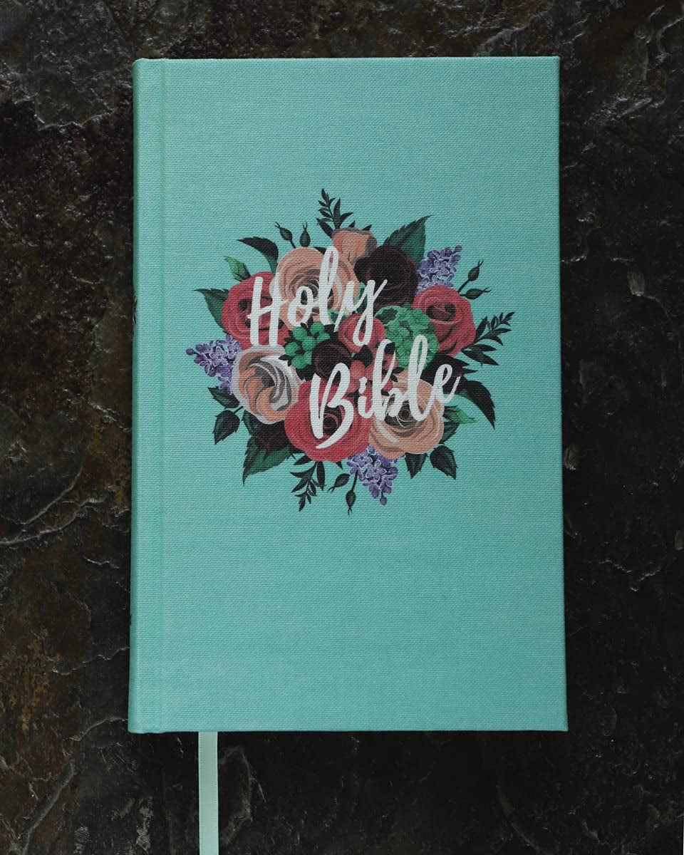 NIV, Bible for Teens, Thinline Edition, Cloth over Board, Floral, Red Letter, Comfort Print