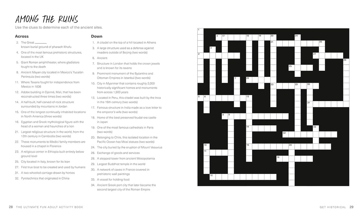 The Ultimate Fun Adult Activity Book: Logic Puzzles, Sudoku, Mazes, Word Searches, Crosswords, Acrostics, Coloring, and More!