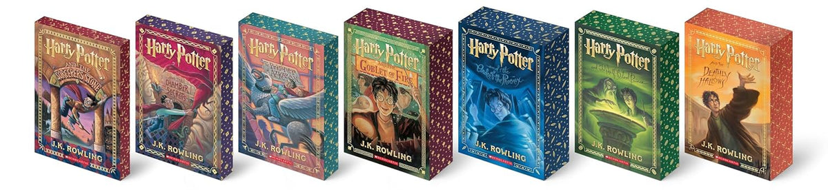 Harry Potter Paperback Box Set Books 1-7 (Deluxe Edition with Stenciled Edges)