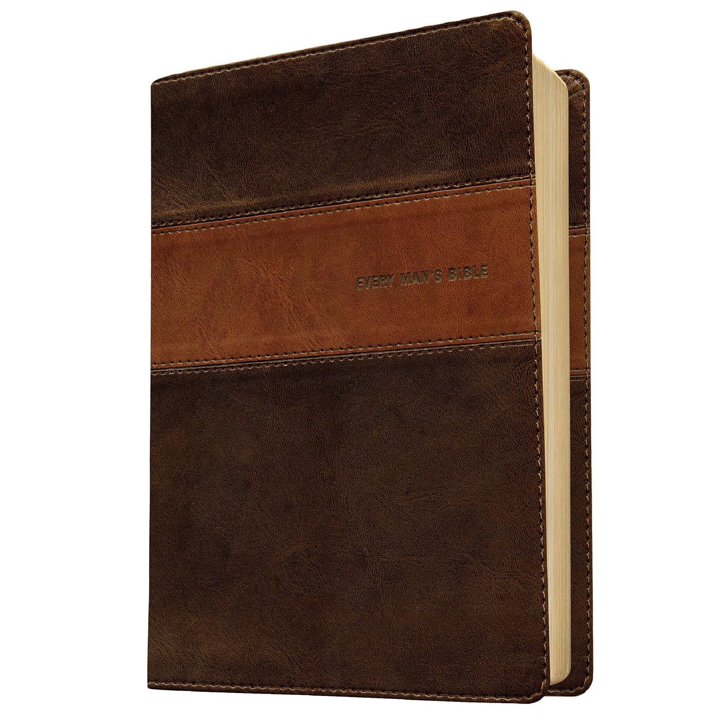 Every Man'S Bible NIV, Deluxe Heritage Edition, Tutone (Leatherlike, Brown/Tan)
