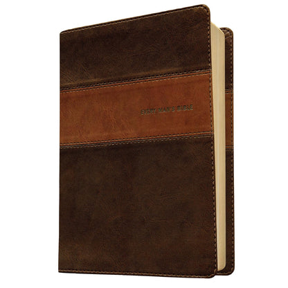 Every Man'S Bible NIV, Deluxe Heritage Edition, Tutone (Leatherlike, Brown/Tan)