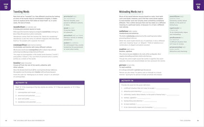 The Vocabulary Builder Workbook: Simple Lessons and Activities to Teach Yourself over 1,400 Must-Know Words
