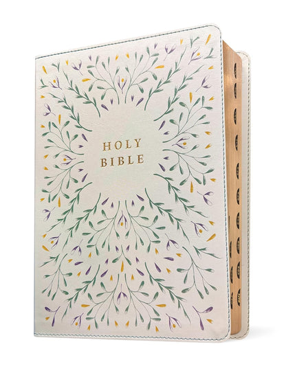 NLT Wide Margin Bible, Filament Enabled (Leatherlike, Grace & Bloom, Indexed, Red Letter)