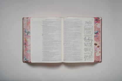 Tyndale NLT Inspire Catholic Bible (Hardcover, Rose Gold): Catholic Coloring Bible–Over 450 Illustrations to Color and Creative Journaling Bible Space, Religious Gifts That Inspire Connection with God