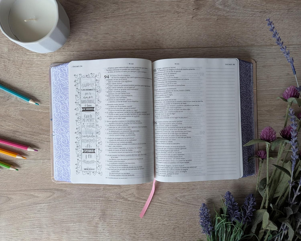 Biblia Inspira NTV Con Filament (Sentipiel, Acuarela Rosa) (Spanish Edition)