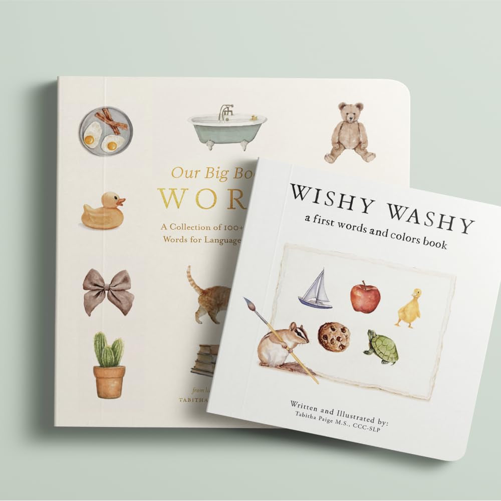Our Big Book of First Words: a Collection of 100+ Foundational Words for Language Development (Tabitha Paige Children'S Book Series)