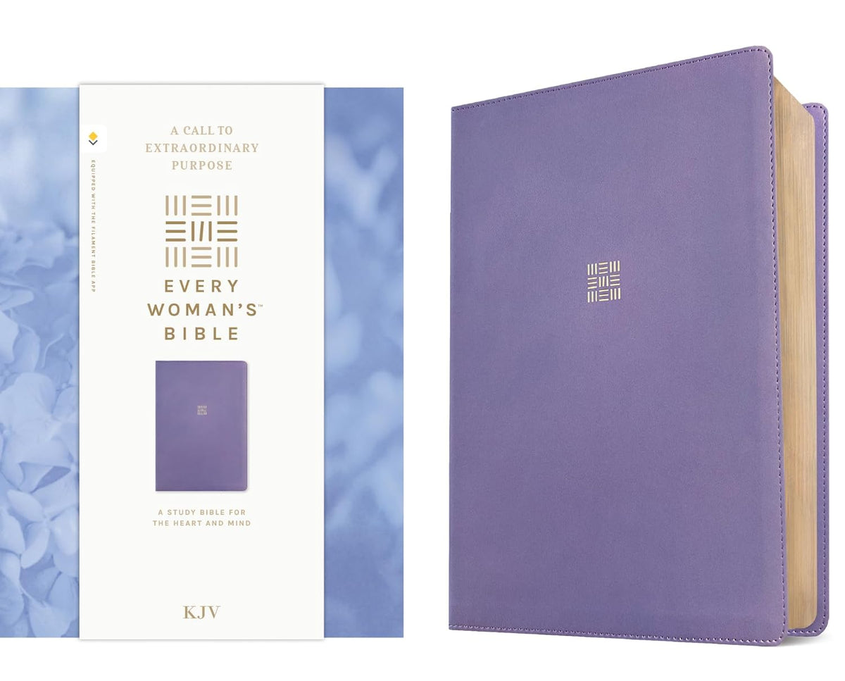 KJV Every Woman'S Bible, Filament Enabled (Leatherlike, Periwinkle Purple, Red Letter)