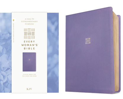KJV Every Woman'S Bible, Filament Enabled (Leatherlike, Periwinkle Purple, Red Letter)