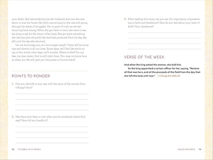The Bible in 52 Weeks (Deluxe Edition): a Yearlong Bible Study for Women