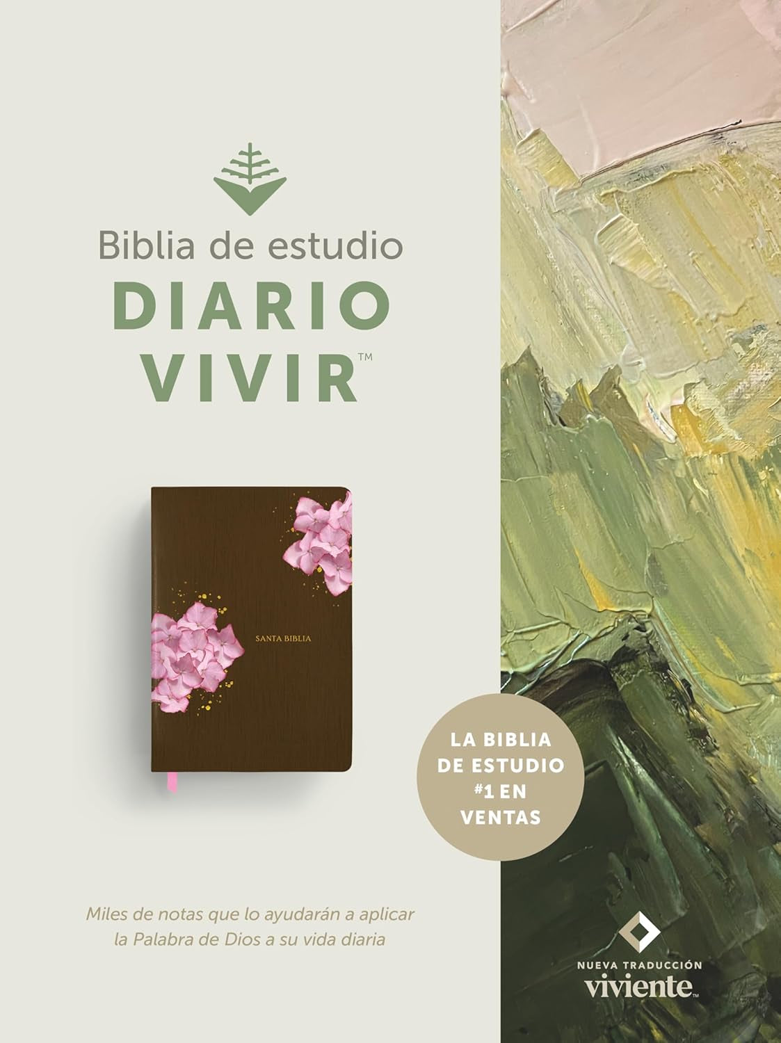 Biblia De Estudio Del Diario Vivir NTV (Sentipiel, Café/Rosa, Letra Roja) (Spanish Edition)