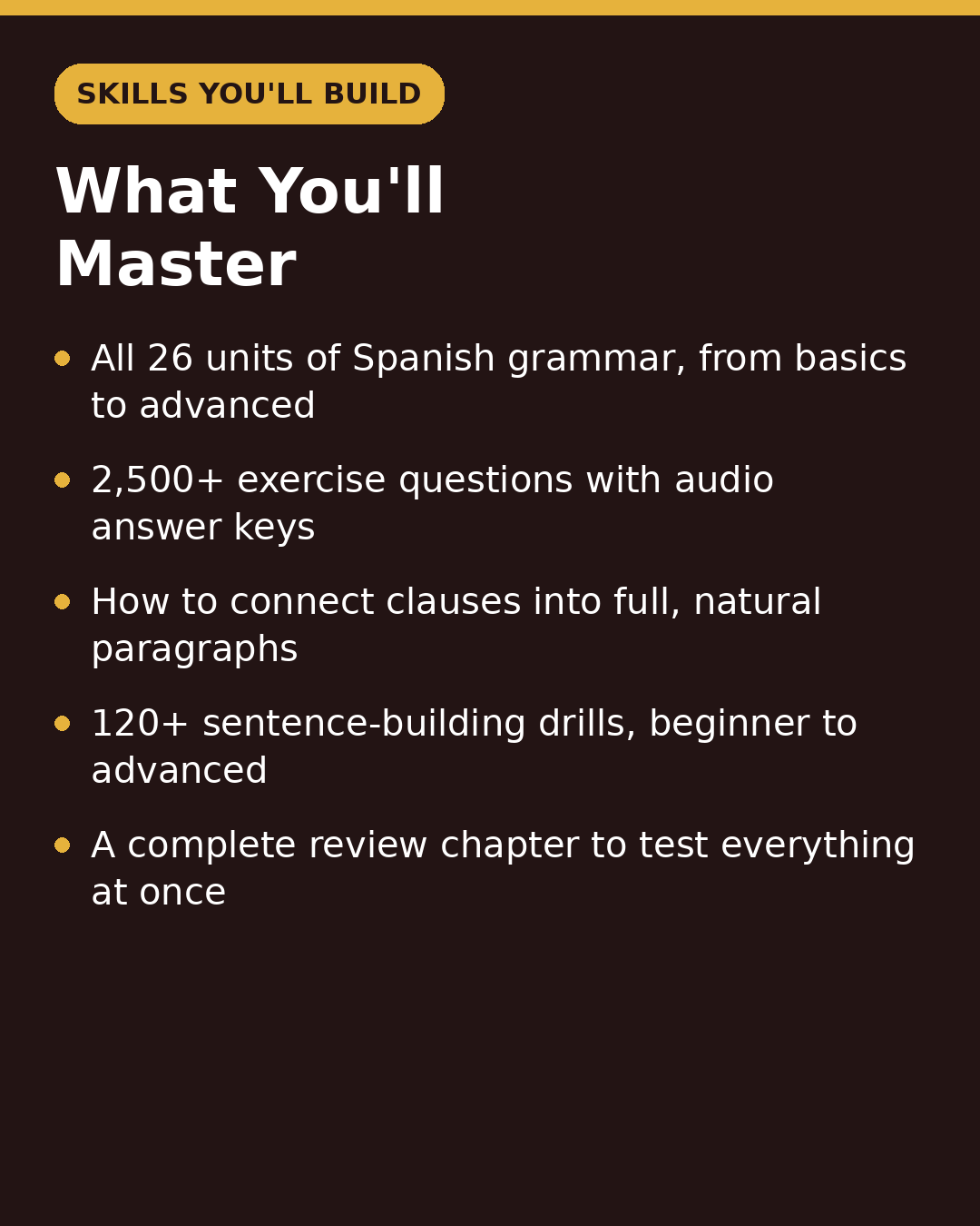 Spanish Grammar Deep Dive Bundle: Complete Spanish Grammar + Spanish Sentence Builder