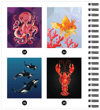 Brain Games - Sticker by Number: under the Sea - 2 Books in 1 (42 Images to Sticker)