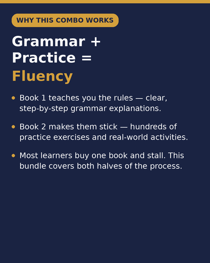 Spanish Foundations Bundle: Easy Spanish Step-by-Step + No Nonsense Spanish Workbook