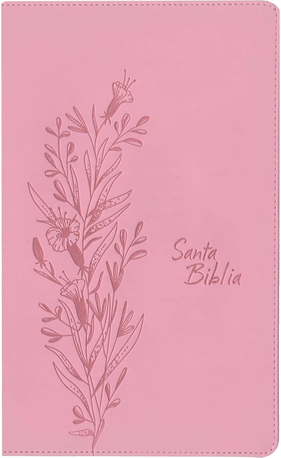 Biblia De Referencia En La Columna Central NTV, Letra Grande Con Filament (Sentipiel, Rosa, Letra Roja) (Spanish Edition)