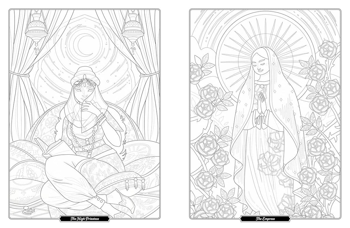 Tarot of the Divine Coloring Book: Inspired by Deities, Folklore, and Fairy Tales from around the World