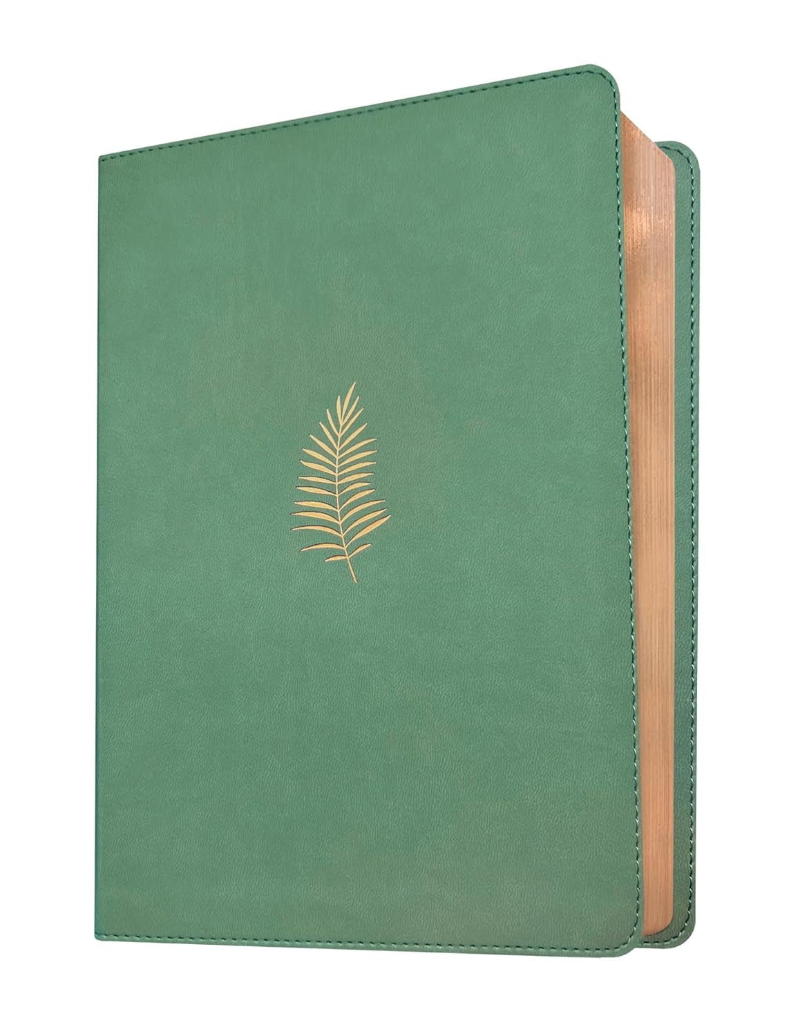 NLT Wide Margin Bible, Filament Enabled (Leatherlike, Sage Green Palm, Red Letter)