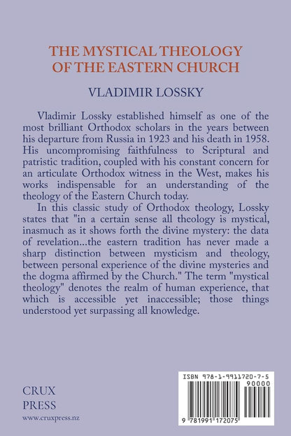 The Mystical Theology of the Eastern Church