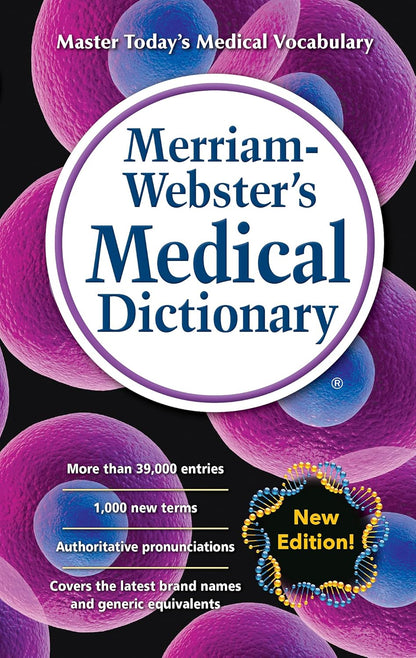 Merriam-Webster'S Medical Dictionary, Newest Edition, Mass-Market Paperback