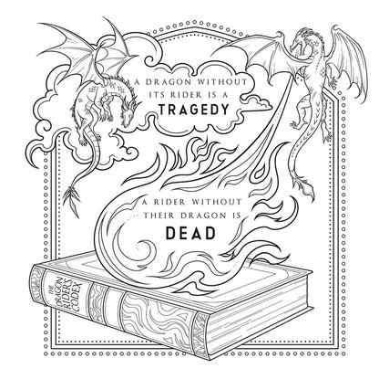 Fourth Wing: the Official Coloring & Sticker Book (Includes 2 Pages of Stickers to Color) (Dover Adult Coloring Books)