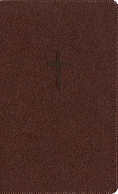 Biblia De Referencia En La Columna Central NTV, Letra Grande Con Filament (Sentipiel, Café, Letra Roja) (Spanish Edition)