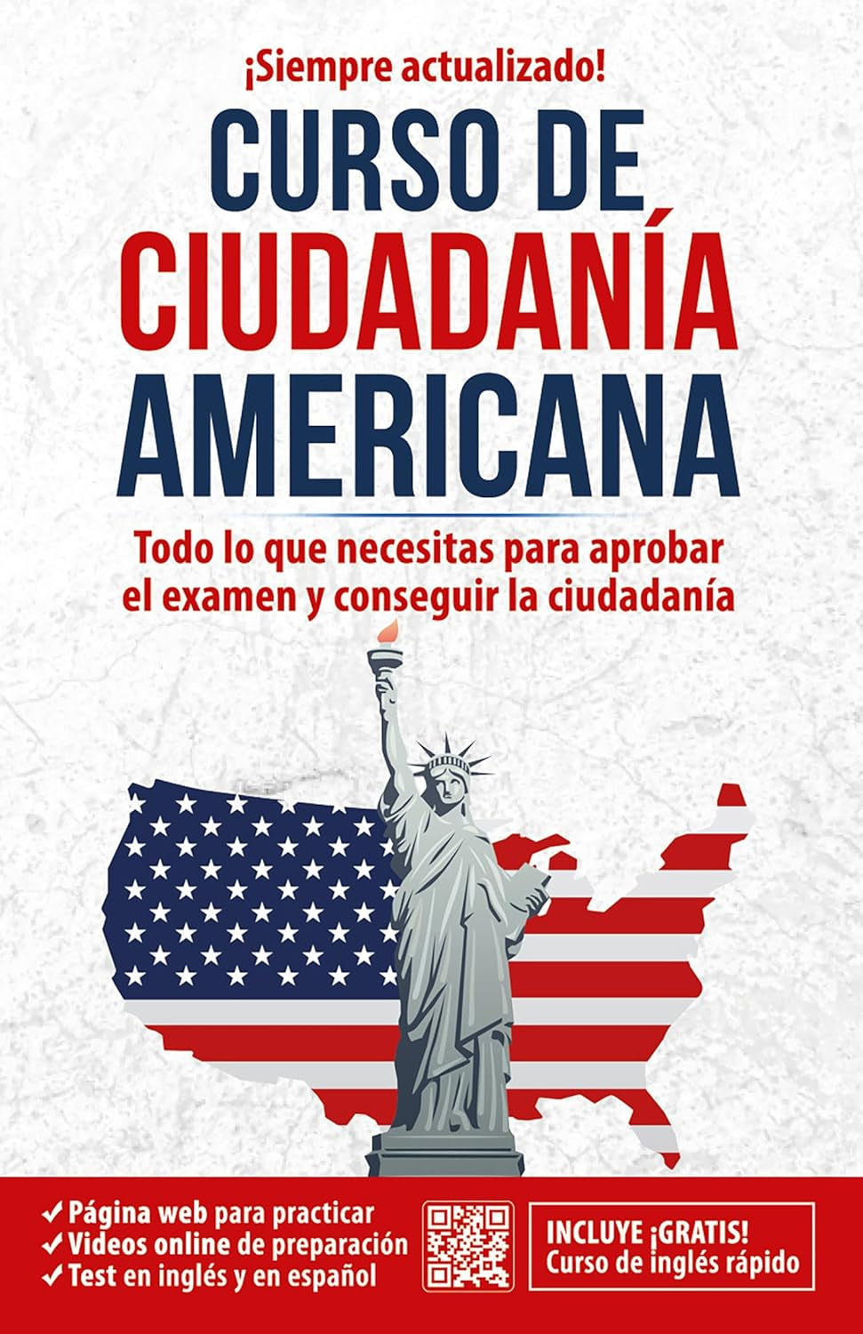 Ciudadanía Americana — curso para aprobar el examen de ciudadanía de Estados Unidos, colección Inglés en 100 Días