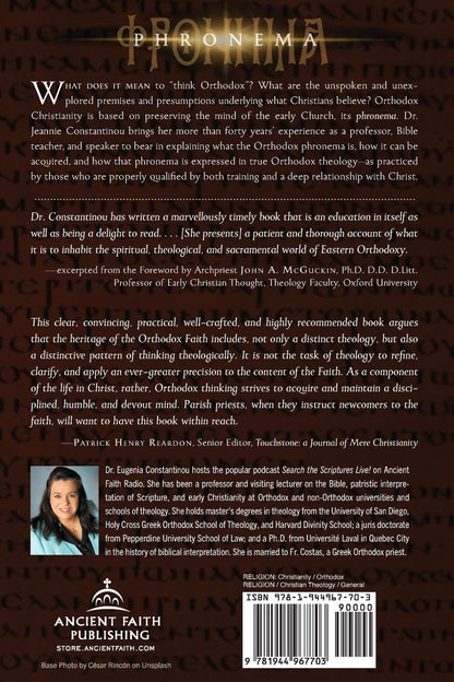 Thinking Orthodox: Understanding and Acquiring the Orthodox Christian Mind