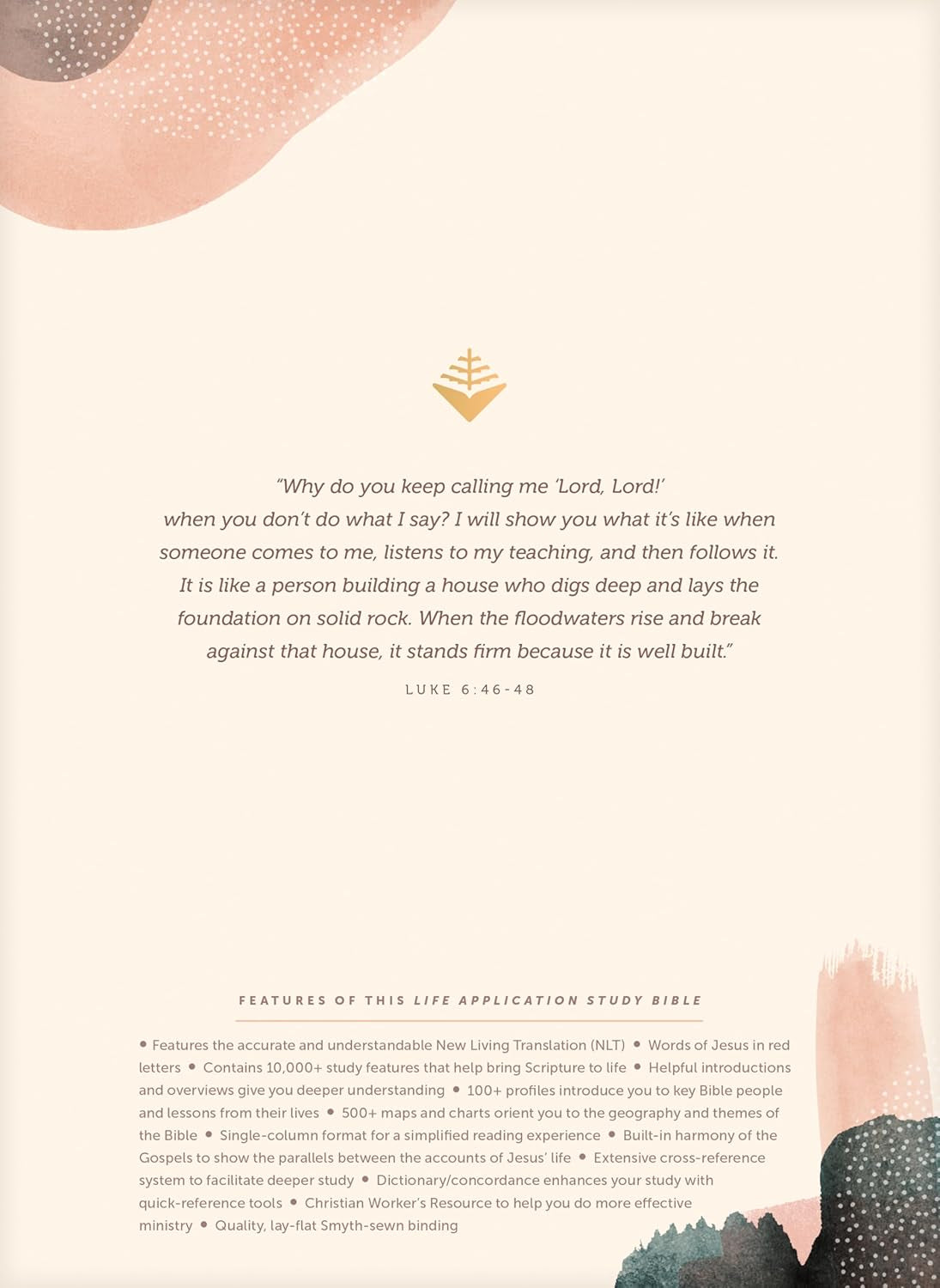 NLT Life Application Study Bible, Third Edition (Hardcover Cloth, Soft Pink, Red Letter)