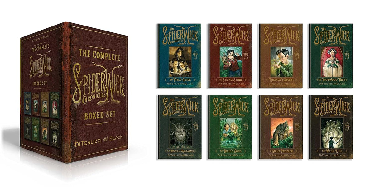 The Complete Spiderwick Chronicles Boxed Set: the Field Guide; the Seeing Stone; Lucinda'S Secret; the Ironwood Tree; the Wrath of Mulgarath; the Nixie'S Song; a Giant Problem; the Wyrm King