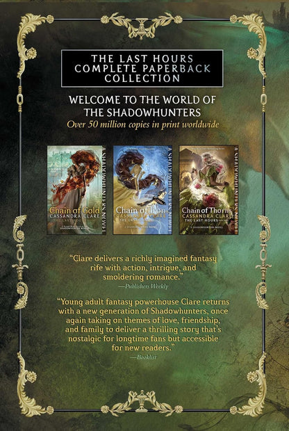 The Last Hours Complete Paperback Collection (Boxed Set): Chain of Gold; Chain of Iron; Chain of Thorns