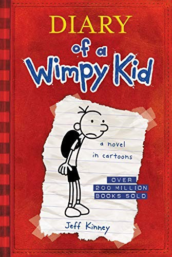 Diary of a Wimpy Kid (Book 1) by Jeff Kinney, Hardcover book cover